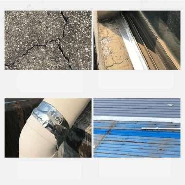 Lakban Anti Bocor Alumunium Foil Tape Tahan Panas Lem Talang KECIL 5CM X 3M