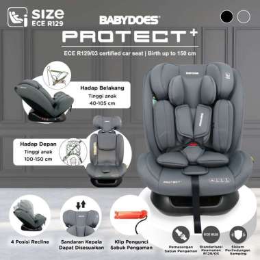 Carseat Babydoes Protect + / Kursi Mobil Anak GREY
