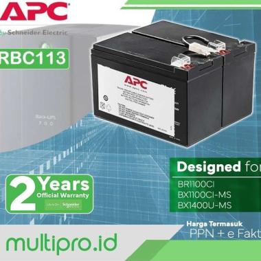 Baterai UPS APC APC BX1100CI BX1100CI-MS BX1400U-MS, RBC113