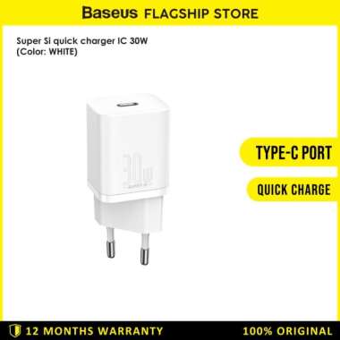Baseus Super Si Charger Quick Charging IC 30W EU Putih