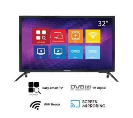 TV LED 32 INCH DIGITAL EASY SMART TV POLYTRON PLD 32MV1859 GOJEK