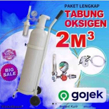 Tabung Oksigen Lengkap 2M3 Isi Full