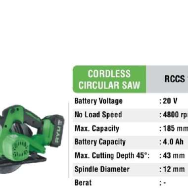 cordles Circular Saw RCCS 185 Ryu