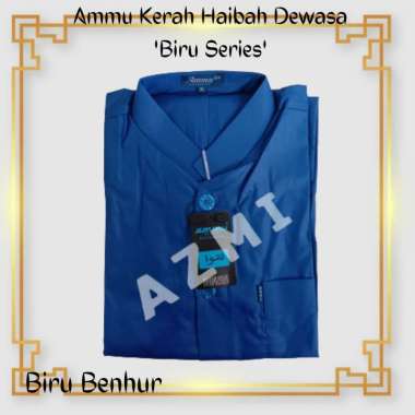 Promo Baju Koko Ammu Dewasa Original Biru Benhur Termurah!!! S