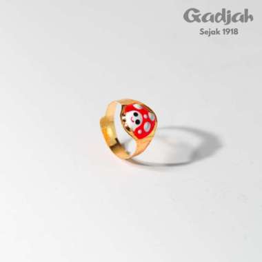 Cincin Emas Baby Ongsrot Jamur Cat- Toko Emas Gadjah Cat Ungu - 6 K