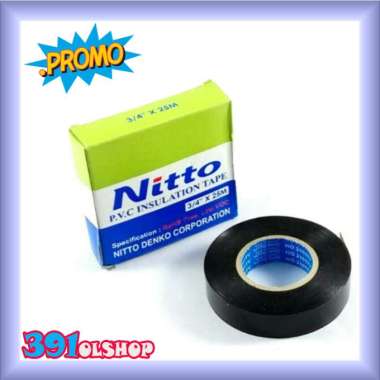 Solasi Listrik Solasi Nitto Solasi Kabel Kuat dan murah hitam tebal