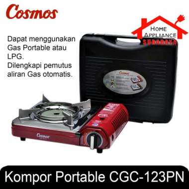 Kompor Camping Portable + Koper Cosmos CGC 123 P N R - BR / CGC-123 PN Merah