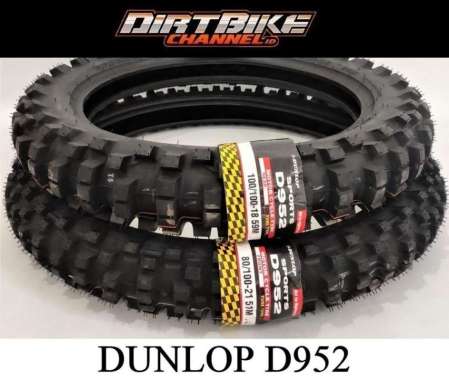BAN LUAR DUNLOP 18 21 DEPAN BELAKANG D952 ADVENTURE CROSS 19