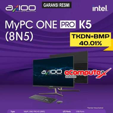 PC AIO AXIOO MYPC ONE PRO K5 (8N5) TKDN i5 512GB SSD 8GB GARANSI RESMI