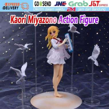 Anime Kaori Miyazono Desain Your Lie In April Anime Figure Bahan Pvc