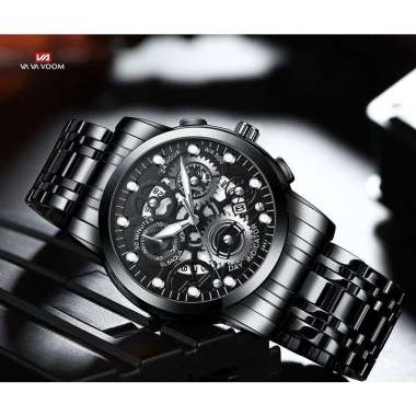 COD - Jam Tangan Original FNGEEN 2451 Millenial Watch Quartz Rantai Baja VAVA VOOM GOLD