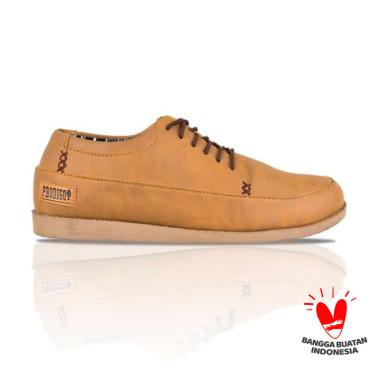 Prodigo Dayak sepatu casual pria 43 Tan
