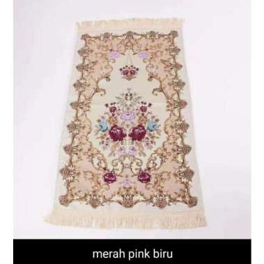 Sajadah Turki Turkey Bordir Handmade Bahan Silk Satin Premium Import Motif Bunga Bordir / Sajadah Se