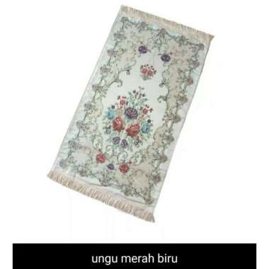 Sajadah Turki Turkey Bordir Handmade Bahan Silk Satin Premium Import Motif Bunga Bordir / Sajadah Se
