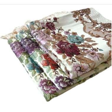 Sajadah Turki Turkey Bordir Handmade Bahan Silk Satin Premium Import Motif Bunga Bordir / Sajadah Se