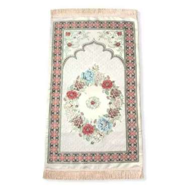 Sajadah Turki Turkey Bordir Handmade Bahan Silk Satin Premium Import Motif Bunga Bordir / Sajadah Se