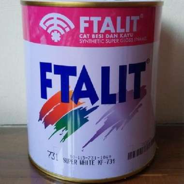Cat besi Dan kayu Ftalit 1KG super white (731)