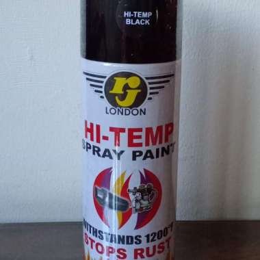 RJ London Hi Temp 400 CC Black / Silver Hitam