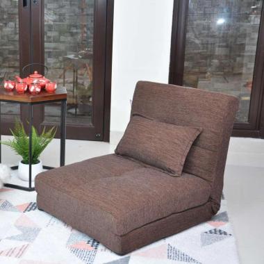 Mee-Do Sofa Bed Lipat Kursi Lipat Kursi Lesehan Kursi Santai Tatami - Kimmy BROWN -