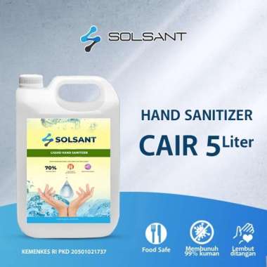 Hand Sanitizer Cair / GEL 5L SOLSANT Aseptic CAIR