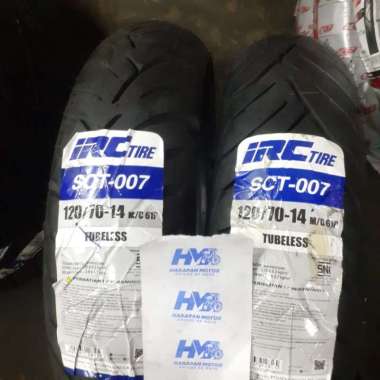 120/70-14 IRC SCT-007 - Ban motor PCX ring 14 tubeless Stock baru