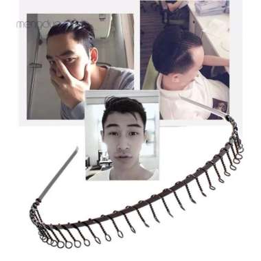 TBS - 1 PC INCLUDE PACKING DUS Bando Besi Kawat Cewek Cowok Unisex Sisir Hitam Besi PALING MURAH !! 