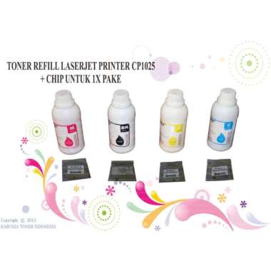 TONER REFILL FOR USE LASERJET PRINTER CP1025 2025 Berkualitas Multicolor