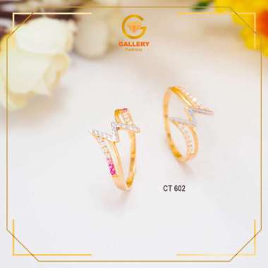 CINCIN EMAS FLASH PETIR KADAR 6K (300) DAN 8K (375) KODE CT 602 DOUBLE LINE 6K / 300