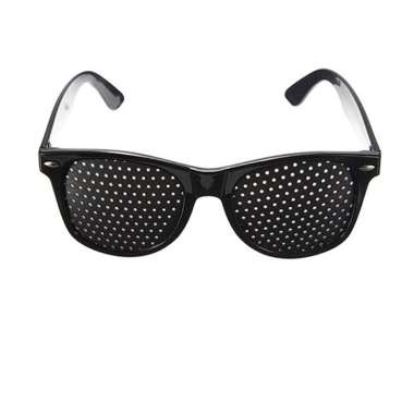 Hamlin jak Eyeglasses Kacamata Terapi Anti Myopia Pinhole Glasses Frame Material PC ORIGINAL - Black