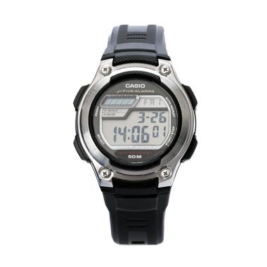 Casio W-212H-1AVDF Jam Tangan Pria - Black Silver Black