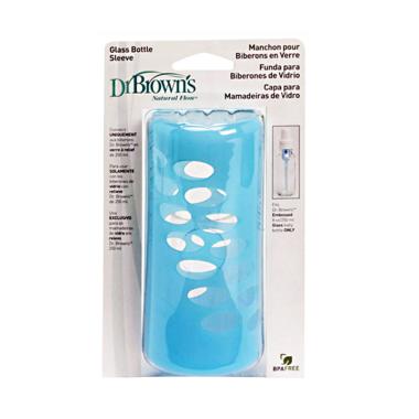 Dr Brown's Glass Bottle Sleeve Single Size 250ml Color Blue Age 6M+