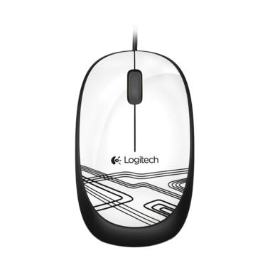 Logitech M105 USB Optical Mouse - White