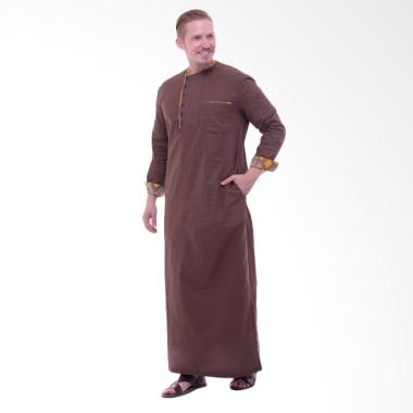 Zaidan Gamis Galabiya jubah - Coklat Tua GM0052017