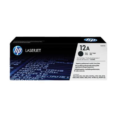HP 12A Original LaserJet Toner Cartridge - Black