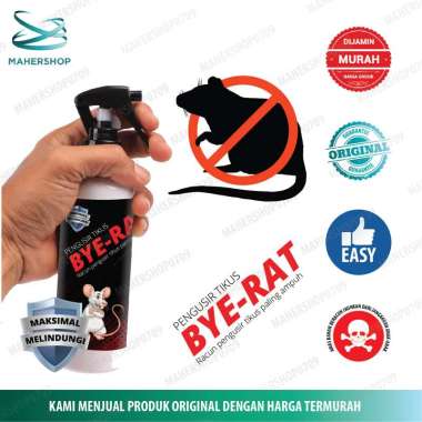 RACUN CAIRAN PENGUSIR TIKUS SEMPROT BYE RAT 250ml AMPUH / MURAH Hitam
