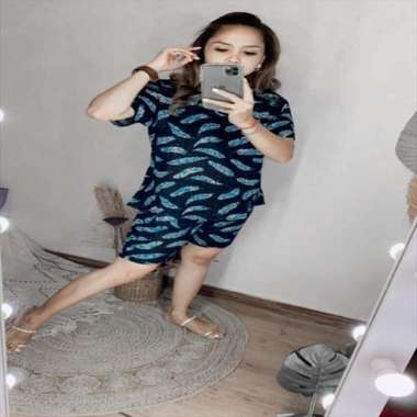 DK Collection Bali - Setcel Pendek Rayon XL Hitam XL