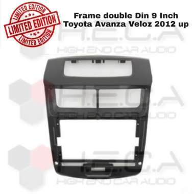 Frame 9" TOYOTA AVANZA VELOZ 2012 UP 2Din Android Head Unit 9 inch hitam