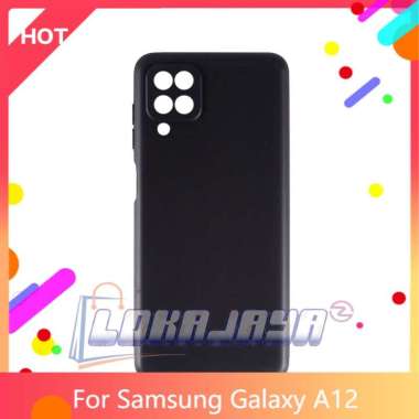 LOKAJAYA UltraThin Slim Matte Premium Soft Case for Samsung A12 Samsung a12 Hitam