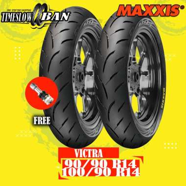 Maxxis Victra 90/90 & 100/90 Ring 14 Tubeless Paket Ban Motor for Yamaha Lexi
