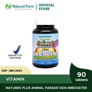 Natures Plus Animal Parade Kids Immune Booster (90 Tabs)
