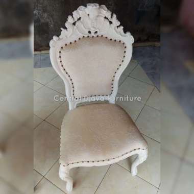 Kursi Makan Cushion Ganesha Cat Duco Ukir Kayu Jati Ukiran Jepara Multicolor