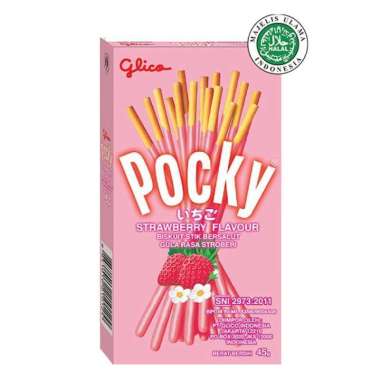 Promo Harga Glico Pocky Stick Strawberry Flavour 45 gr - Blibli