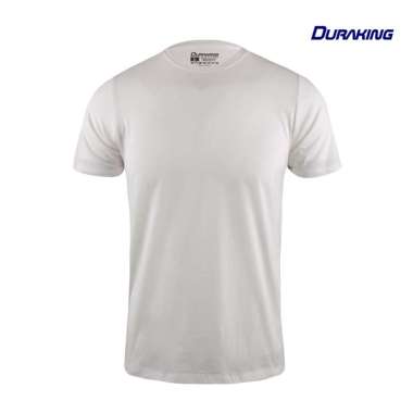 Duraking Kaos 100% Cotton SUPIMA Daily Wear White White XXL
