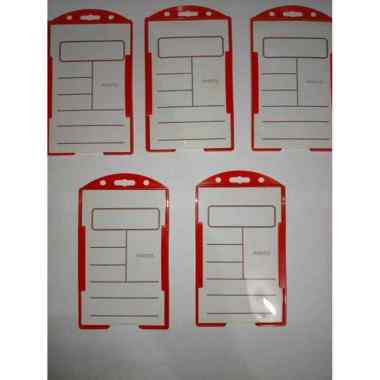 Tempat Casing ID Card/Frame ID Card/Name Tag ID Card - Merah