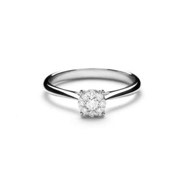 Lino and sons - Cincin Berlian F VVS (Penny Diamond Ring) 15