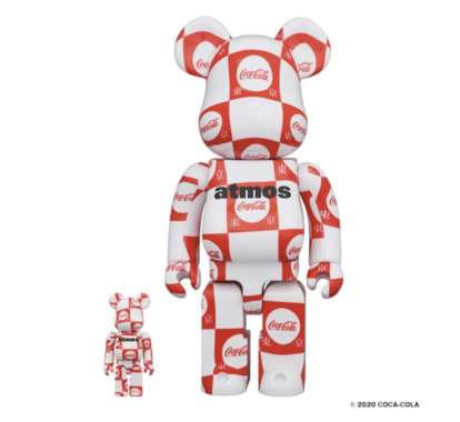 Pajangan Figure Mainan Bearbrick X Atmos X Coca Cola Tokyo Set 100% & 400% Be@rbrick Original