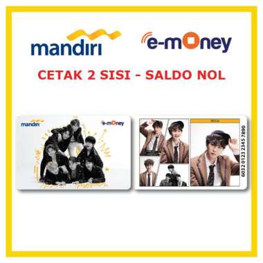 Kartu MANDIRI E-MONEY BTS Suga 9 Kpop etoll Custom Emoney [ SALDO NOL / 2 SISI ]