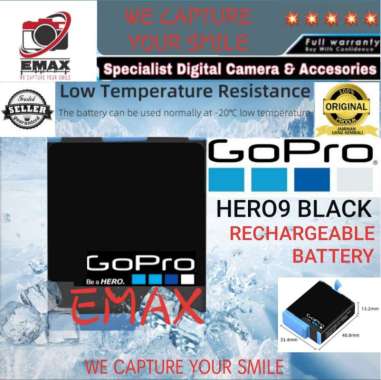 Baterai GoPro HERO 9 Black Rechargeable Battery GoPro9 HERO9 Original