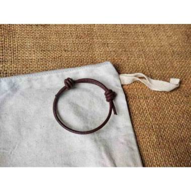Keizo Leather Bracelet Gelang Kulit Asli Simple IX Simpul Multicolor