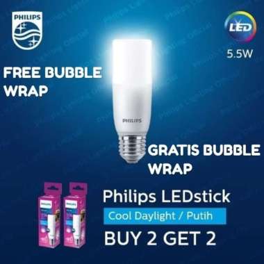 Philips LED Stick Multipack 4pcs lampu 5.5watt 5.5w E27 6500K PUTIH